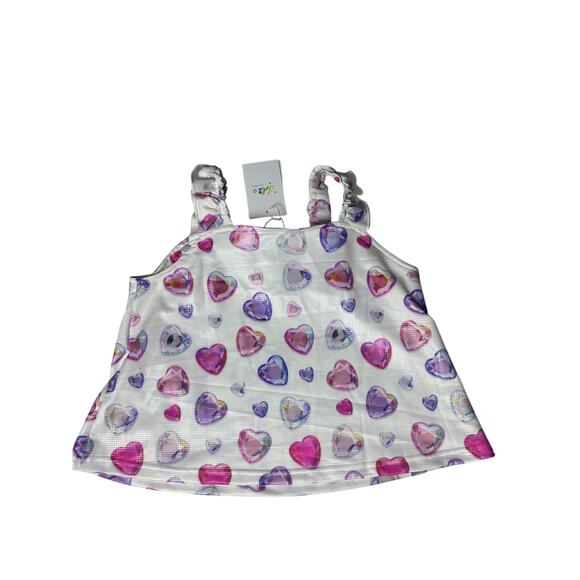 Lola & The Boys Ombre Gem Hearts Tank Set - Picture 3 of 5